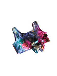 Floral Galaxy Crop Top Bra